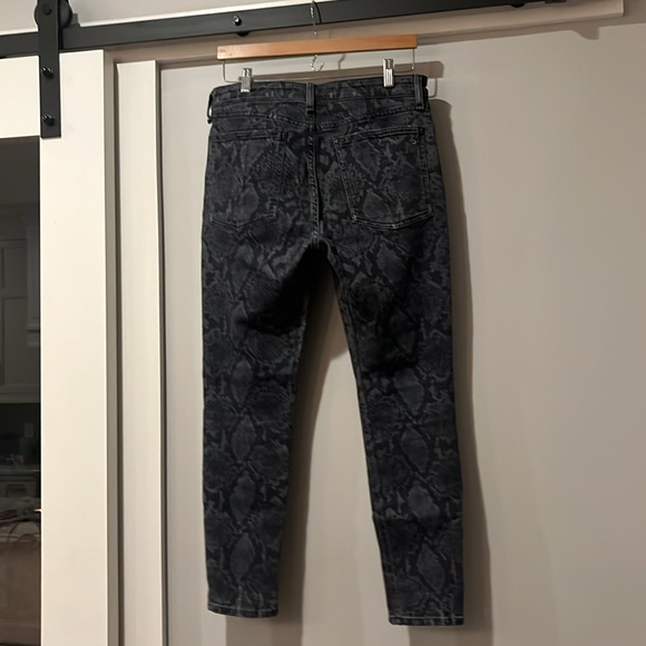 Rag and Bone Cate mid-rize skinny jeans snakeskin print jeans - Picture 3 of 5
